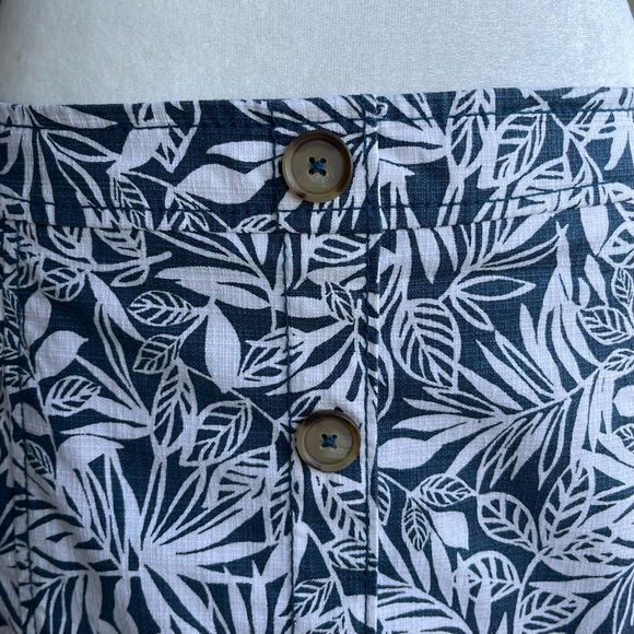 •LOFT• Floral Cotton Blend Lined Skirt - Size 10 - Picture 3 of 10